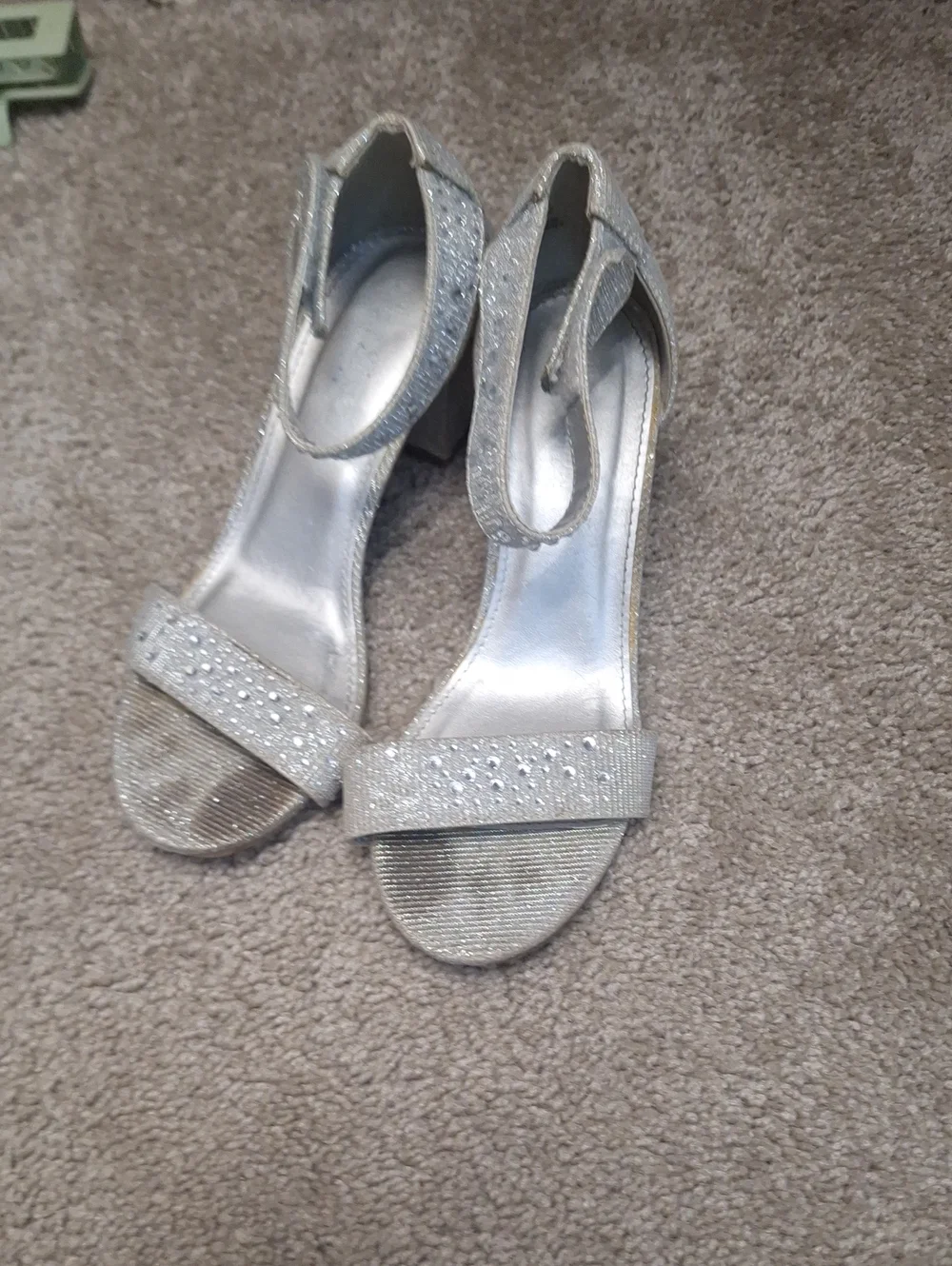Silver Heels Size 2